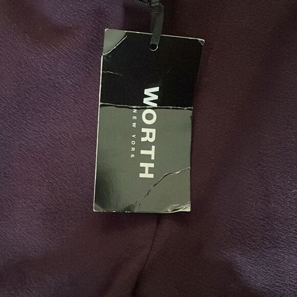 Worth Merlot Double Knit Crepe Mason Pants Women’s Sz 0 NWT - Picture 3 of 11